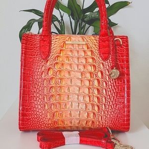 NWT🌺 Brahmin Small Caroline Infusion Ombre Melbourne Leather bag
